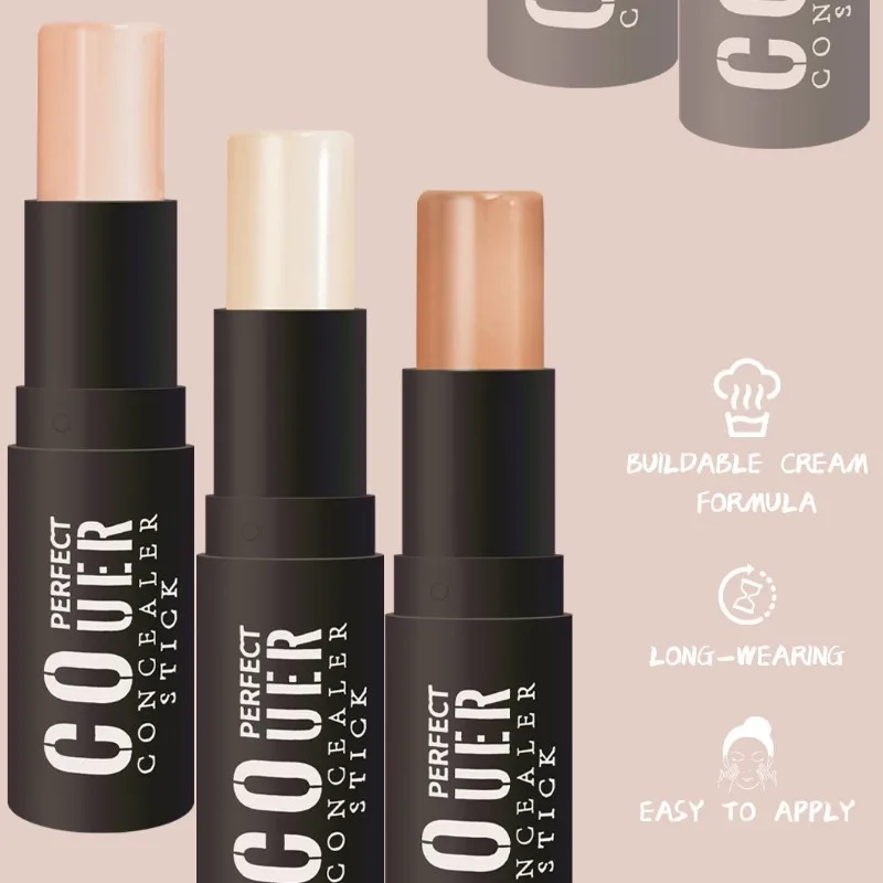 1PCS Rotating Grooming Stick Waterproof Sweat Proof Dark Circles Acne Scars Contour Modification Facial Nasal Shadow Concealer