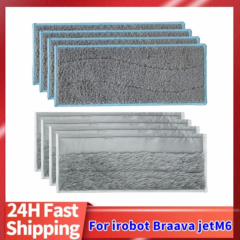 Washable Dry Wet Mopping Pads Kit For iRobot Braava Jet M6 Robot Vacuum Cleaner Mop Cloths Rags Pads Replacement Accessories