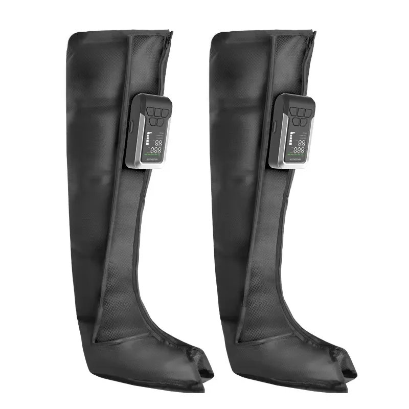 【2026】Draadloze luchtcompressie OEM elektrische voetmassage Verwarming Herstellaarzen Elektrische beenmassageapparaat