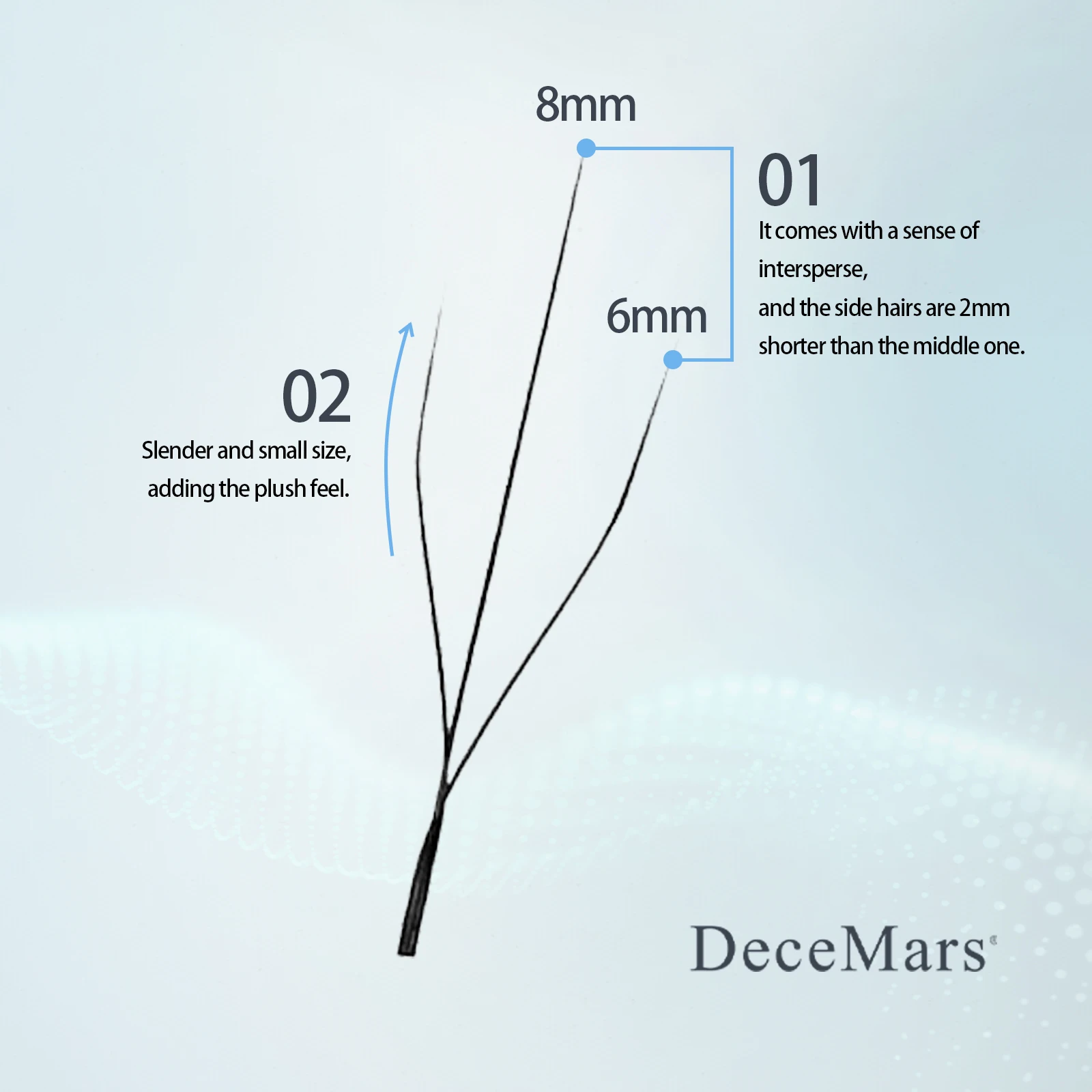 DeceMars 3D-W(3.0) 속눈썹 연장
