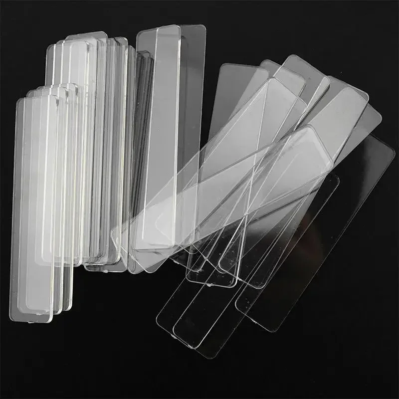 10/50Pcs Clear Acrylic Nail Display Stands With 3M Double-Sided Tape - Removable Mounting For Salon & Home Use, Odorless