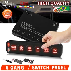 CO LIGHT 6 Gang Switch Panel Maxswitch LED Switch Panel Universal Slim Touch Panel automatico per Offroad Car Truck Boat ATV UTV