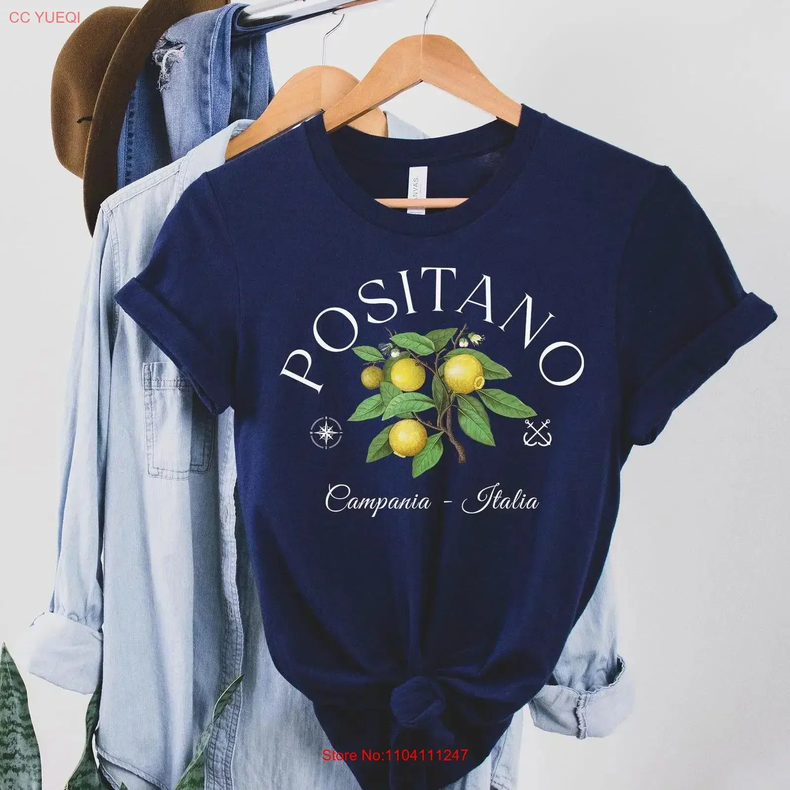 Positano T Shirt Amalfi CoasT trip travel Italy Capri vintage Washed Slightly Versatile Stretched graphic streetwear Stylish
