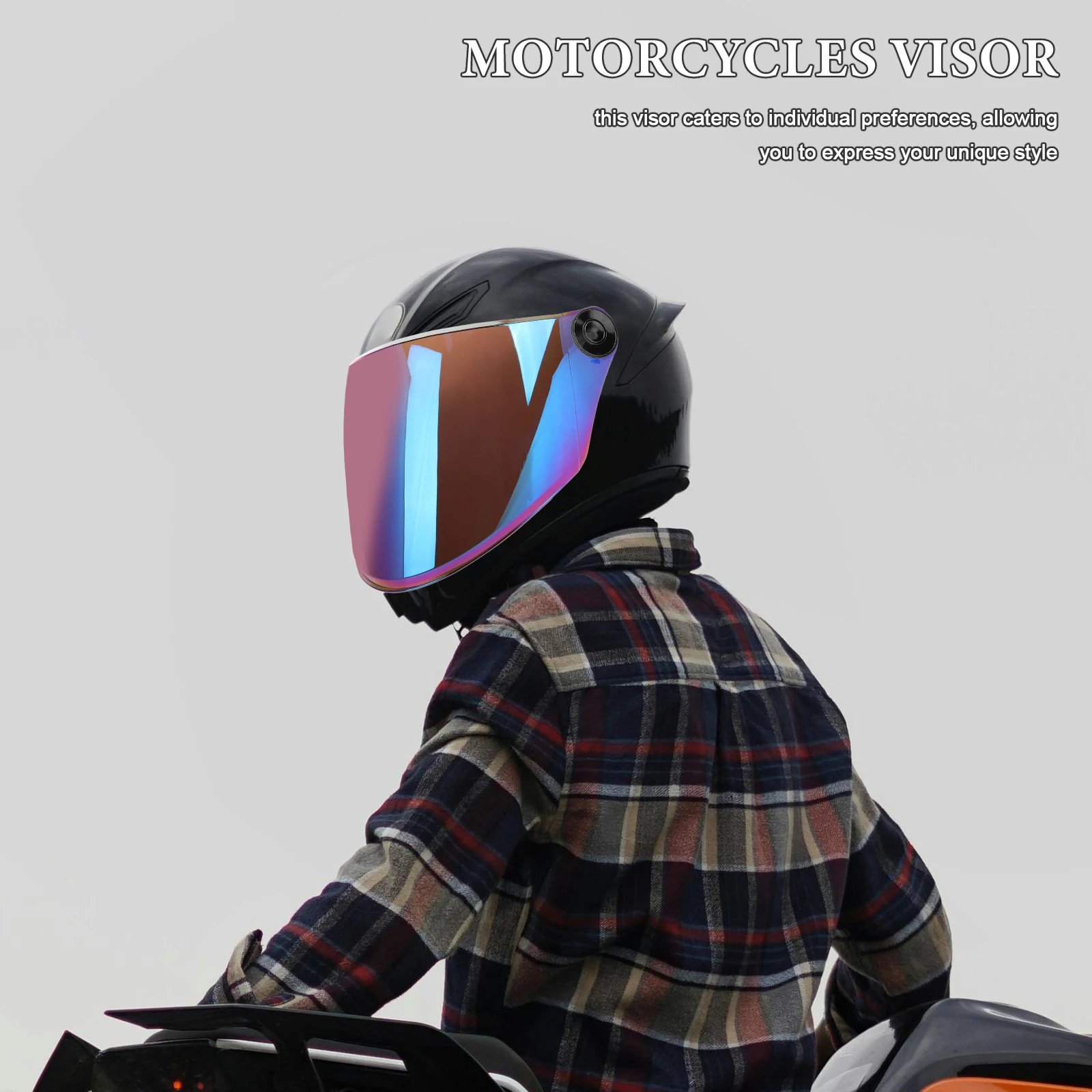 

Visor Face Guard Replacement Accessory Full Mask Electric Bike Motorcycle Lenses Shield Durability Acrylic High