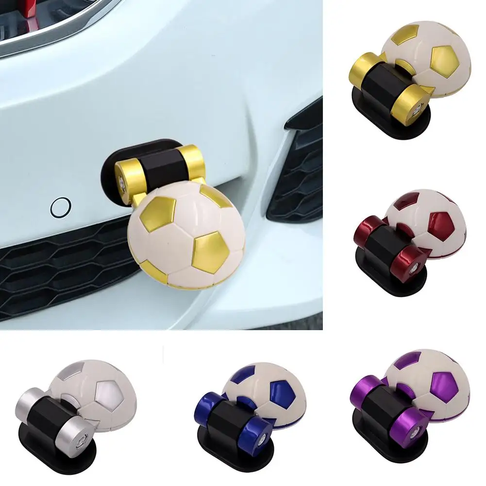 Universal Car Trailer Hitch Custom Adhesive U-Shaped Hook Front/Rear Decorative Bumper Tow Safety Football-Style D8S4