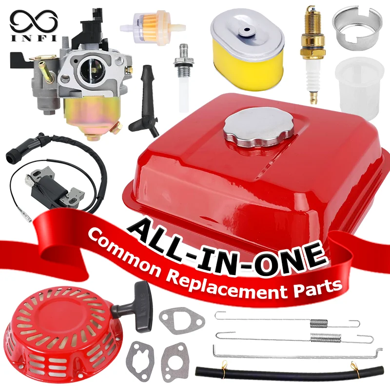 

Полный комплект красного топливного бака для двигателей Honda GX140 GX160 GX200 5,5 л.с. 6,5 л.с., совместимый с газонокосилки, культиватором, мойкой высокого давления