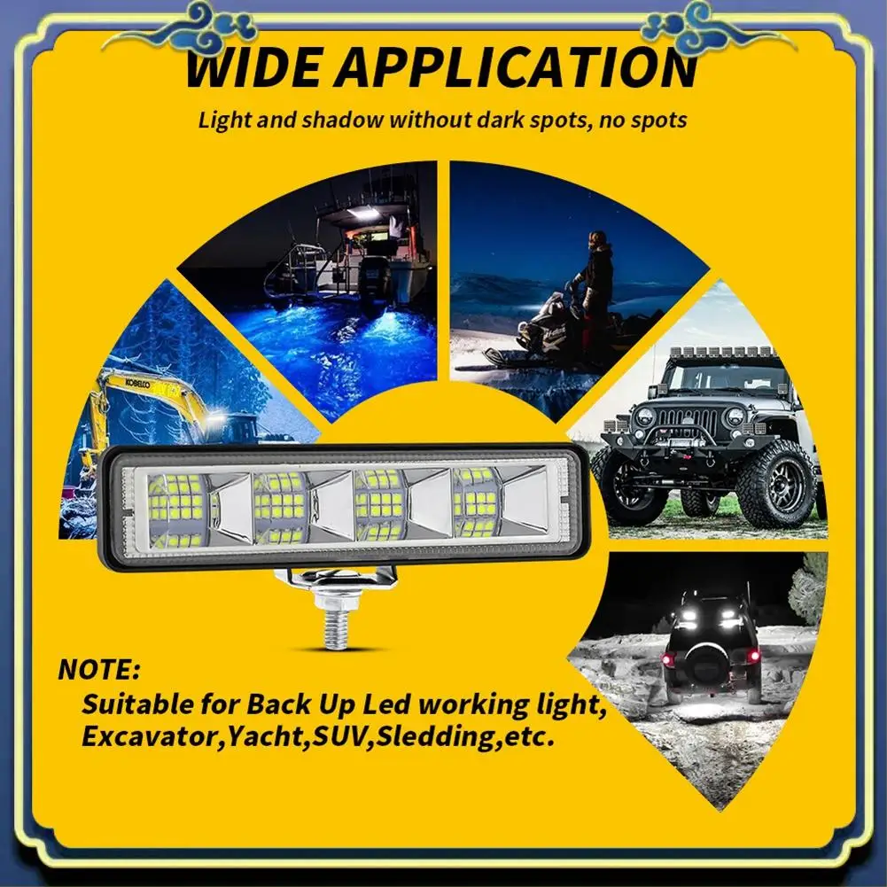 

AU16-Водонепроницаемые светодиодные фонари для лодок, 2 фонари, 72 Вт, водонепроницаемые проверенные морские фонари на палубе/док, 2200LMS 120 ° Прожектор, корабельные огни