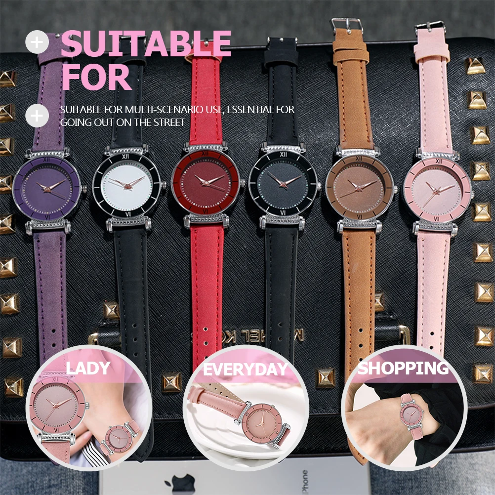 

Quartz for Women Mineral Strengthened Glass Fashion Casual Wristwatch Comfortable Elegant Simple Design Night for Wife