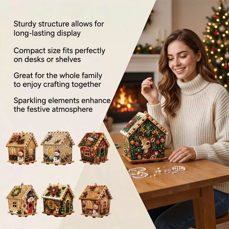 Christmas House 3D Diamond Pai - огляд і ціна Art And Craft Xmas Tree