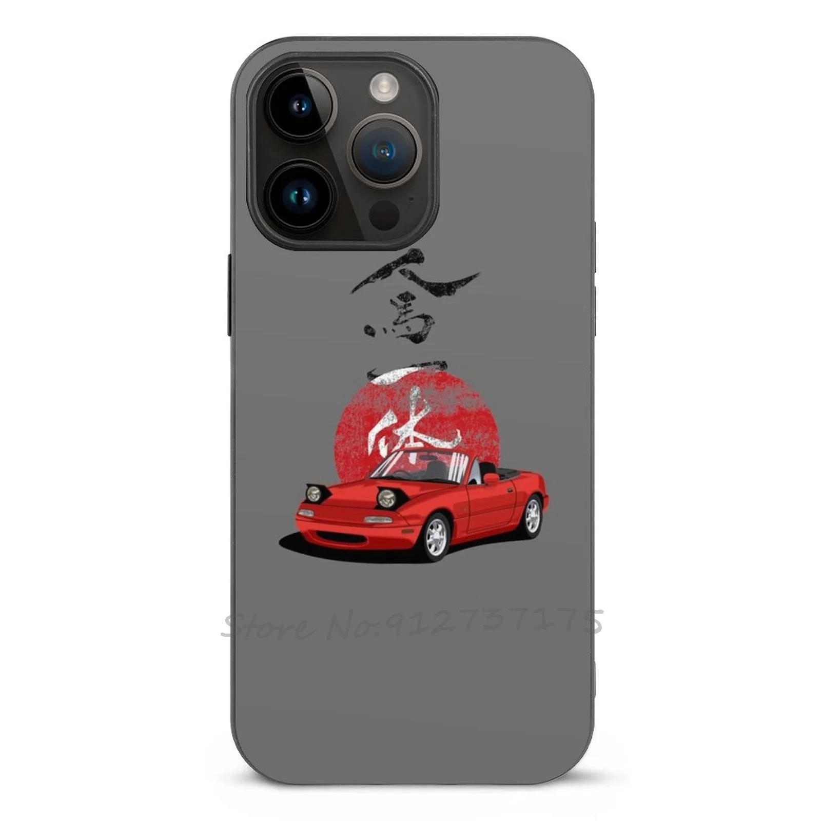 Rising Jap Phone Case For Apple Iphone 16 15 14 13 12 11 Pro Max Mini Plus Xr 8 7 All Series Cover Mazda Mx5 Mx 5 Miata Eunos