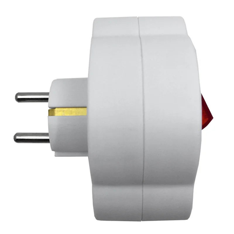EU Standard Multiple Plug 250V 16A Double Socket Conversion Socket with Outlet Switch Plug Power Adapter Socket EU Plug