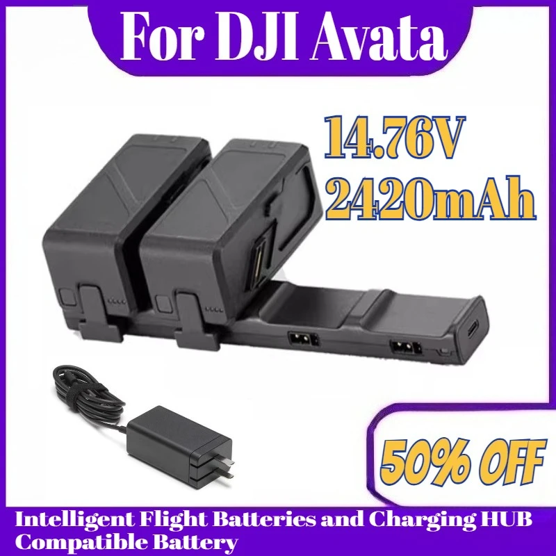 

14.76V For DJI Avata Fly More Intelligent Flight Batteries Charging HUB Compatible Avata Intelligent Flight Battery Accessories
