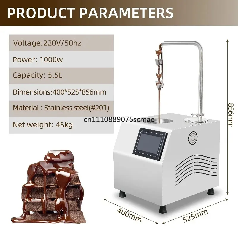 Professional Chocolate Heating Machine Food Safe Commercial Thermostat For Bakery Dessert Shop