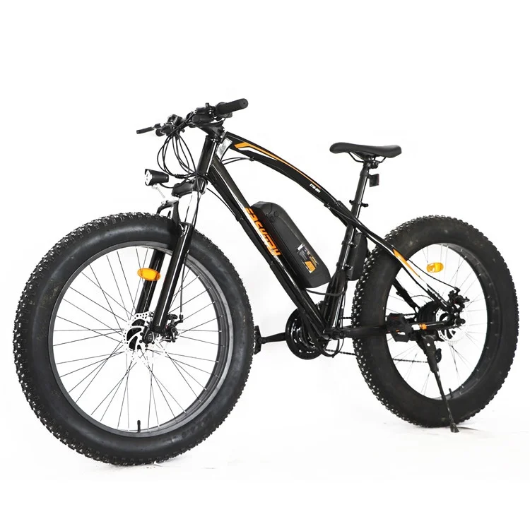 ODM OEM 26 Inch 21 Speed Fat Tire Bicycle 36V 350W 32 Km/h Max Speed 10.4Ah Lithium Battery Steel Frame Disc LCD For Snow Riding