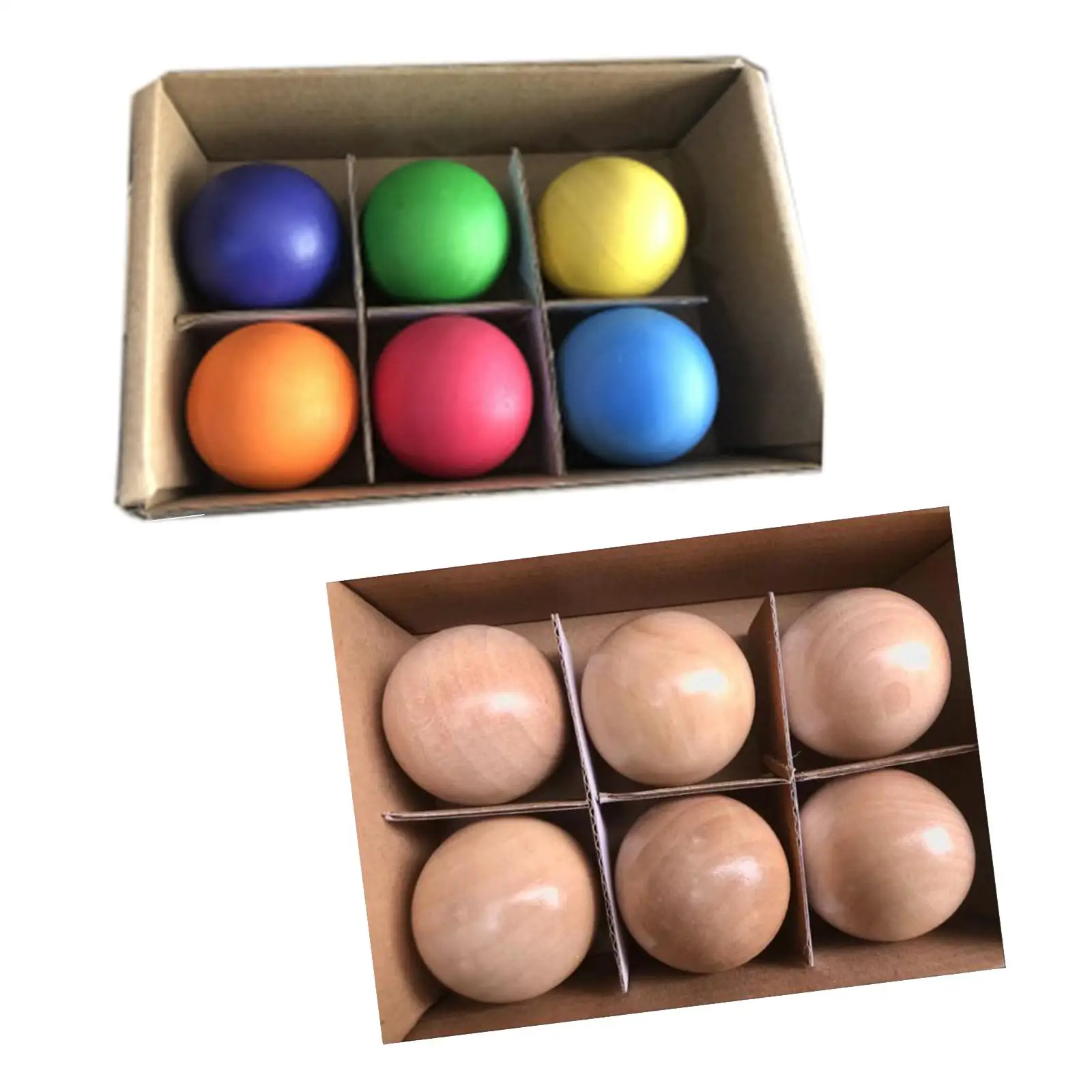 Set educativo di palline di legno per bambini - Giocattolo didattico Montessori