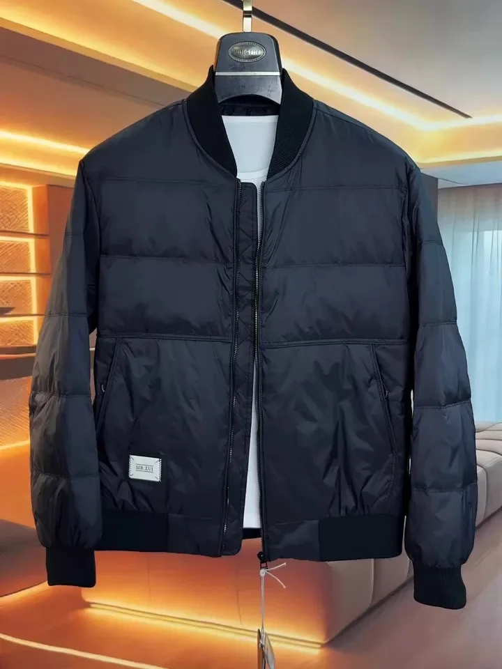 

Высококачественная модная мужская куртка-пуховик с воротником-стойкой, осенне-зимняя новинка, универсальная, деловая, в европейском стиле...