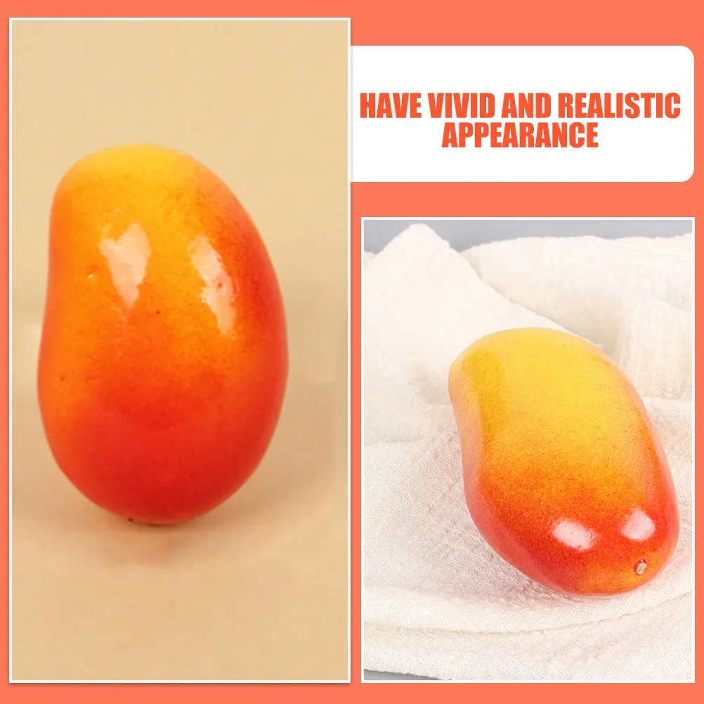 

30Pcs Mini Artificial Mango Lifelike Fake Mini Mangos for Home Decoration Photo Props Table Centerpiece Fruit Display