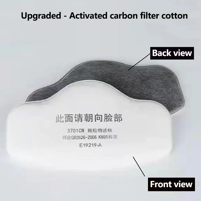 Upgrade PM 2.5 3701 Filters Activated Carbon Anti-Dust Filter Compatible For 3200 Spray Painting Mining Woodworking Wall Sanding