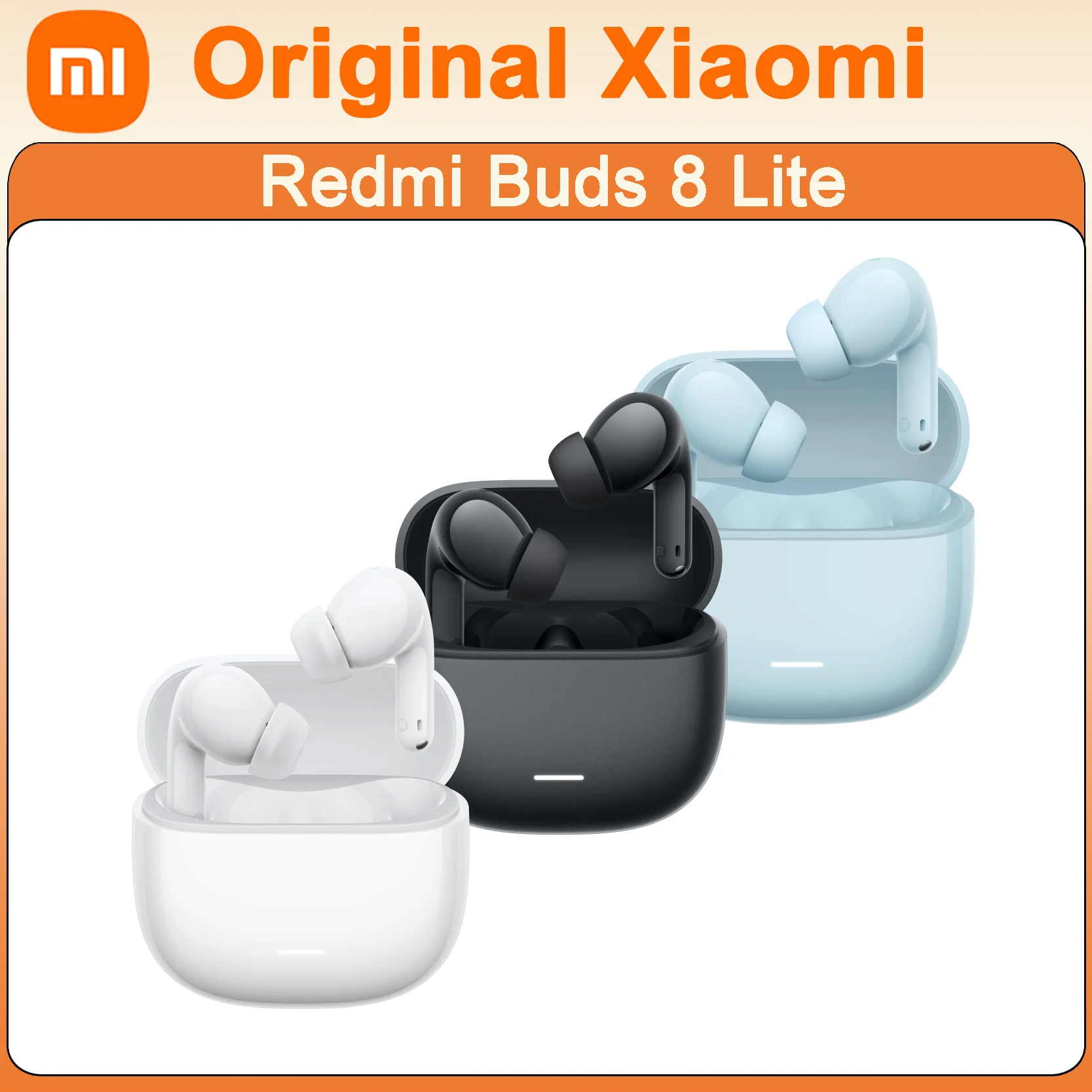 オリジナルxiaomi-redmi-buds-8-liteイヤホン-bluetooth-54-低遅延-10mmドライバー-36時間バッテリー持続-ipx4防水イヤホン