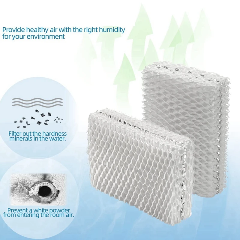 4Pcs WF813 Humidifier Filter Replacement For Relion RCM832 RCM-832N Procare PCWF813 Protec Humidifiers Wick Filters