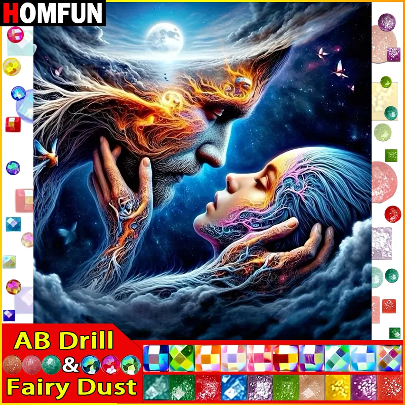HOMFUN Fairy Dust AB Full Drill Diamond Painting 