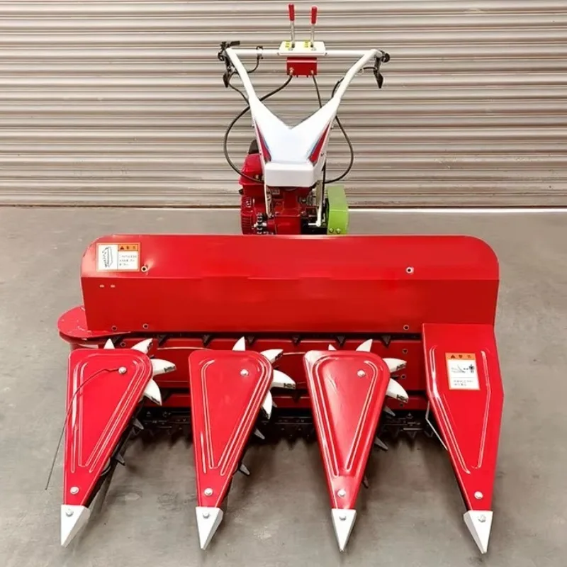 Strong Terrain Adaptability Self Propelled Handheld Wheat Rice Soybean Harvesting Machine For Plains Hills Slopes Application