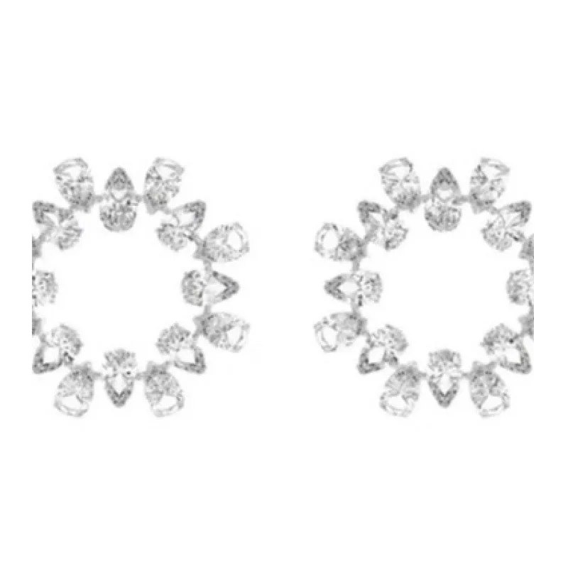 

Stud Earrings Fashion Crystal Large Earrings Niche Design High-end Earrings Light Luxury Versatile Spot