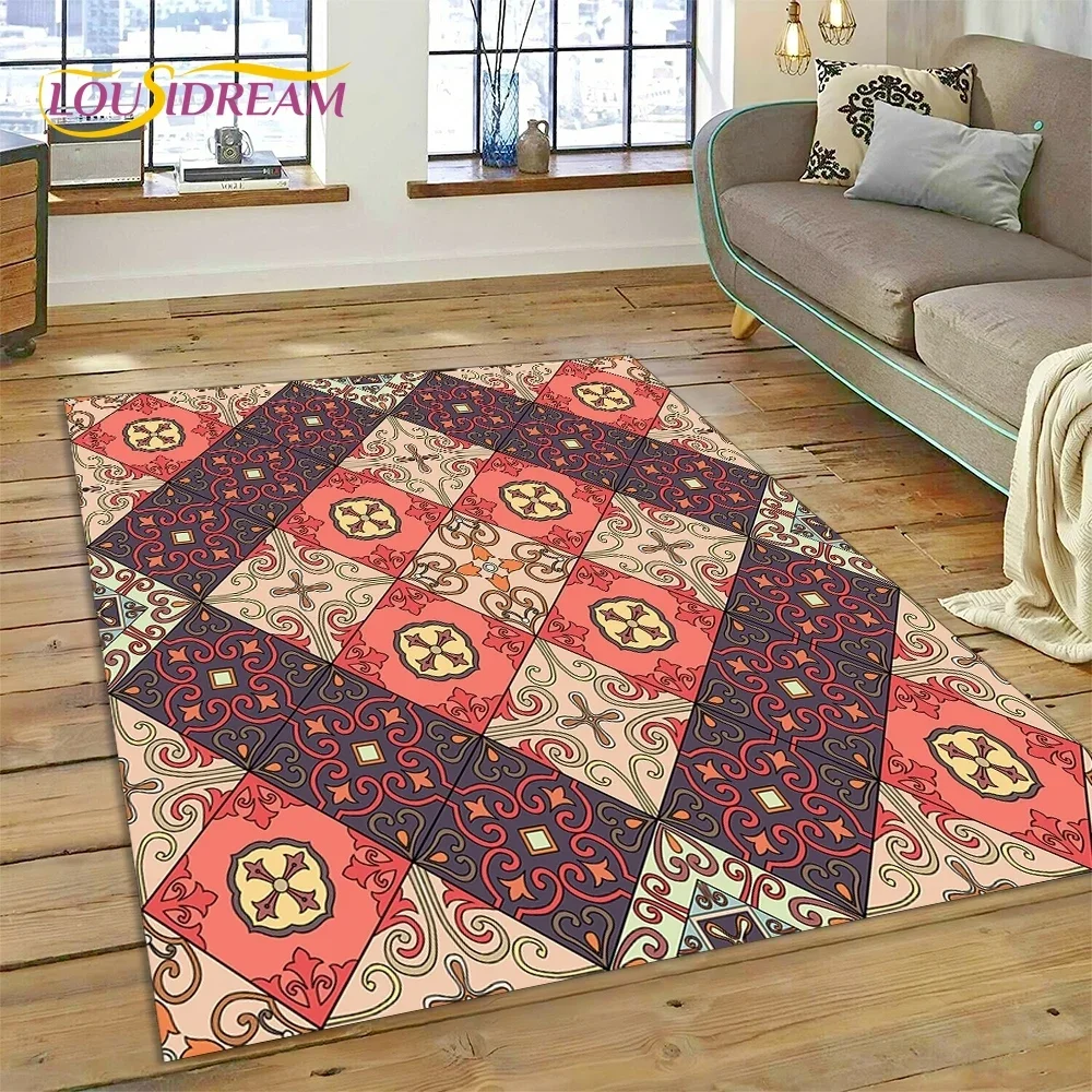 3D Nordic Turkish Bohemia Celt Carpet Rug for Bedroom Living Room Home Sofa Decoration,Children Game Large Decor Floor Mat Gift