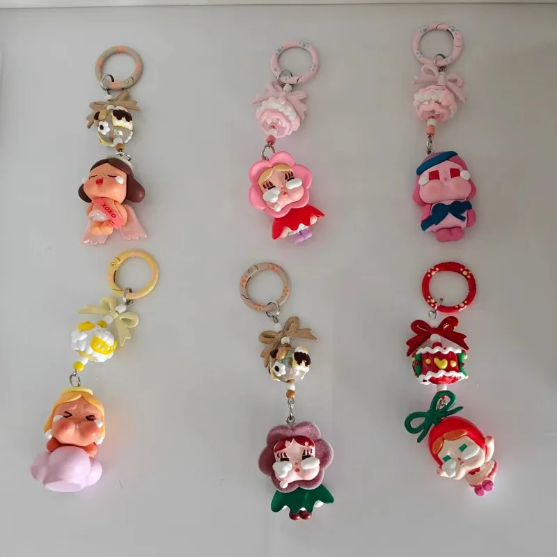 

Kawaii Anime Crybaby Doll Keychain Cartoon Hand-painted Beaded Bowknot Cell Phone Bag Pendant Charms Backpack Decoration Gifts