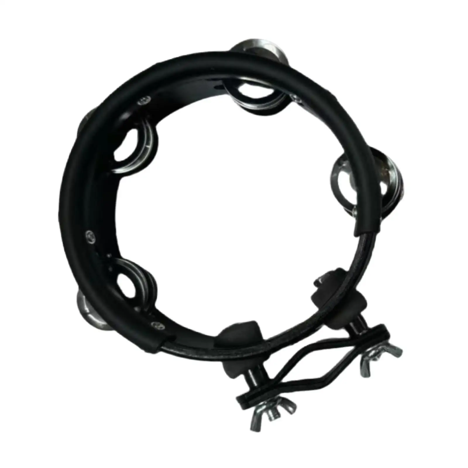 Double Row Percussion Jingle Tambourine Professional Handheld Instrument for Adult Dance Church Wedding