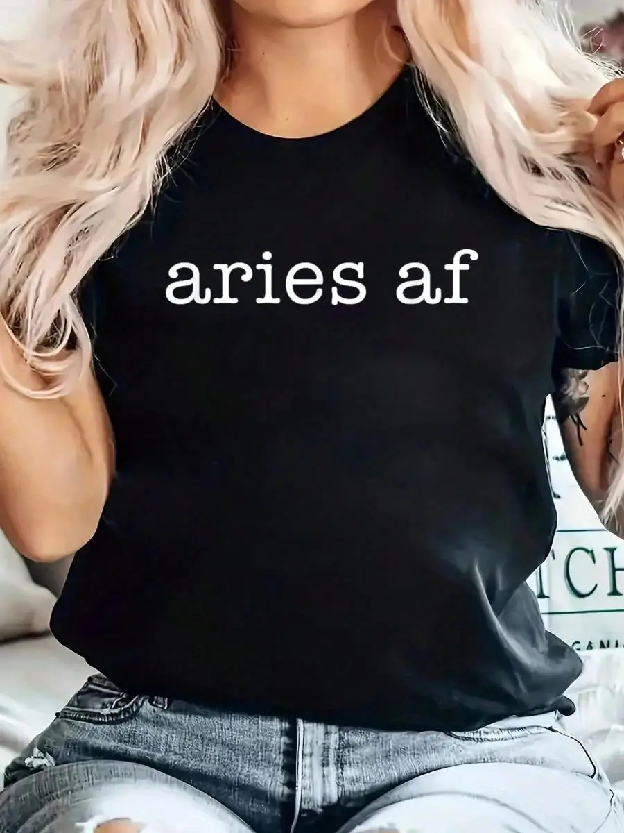 Aries Af Astrology March April Birthday Zodiac Funny T-Shirt