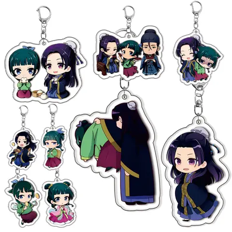 Kawaii The Apothecary Diaries Character Acrylic Keychain Accessories Cartoon Cute Charms Backpack Ornament Car Ke Ring Gifts Toy
