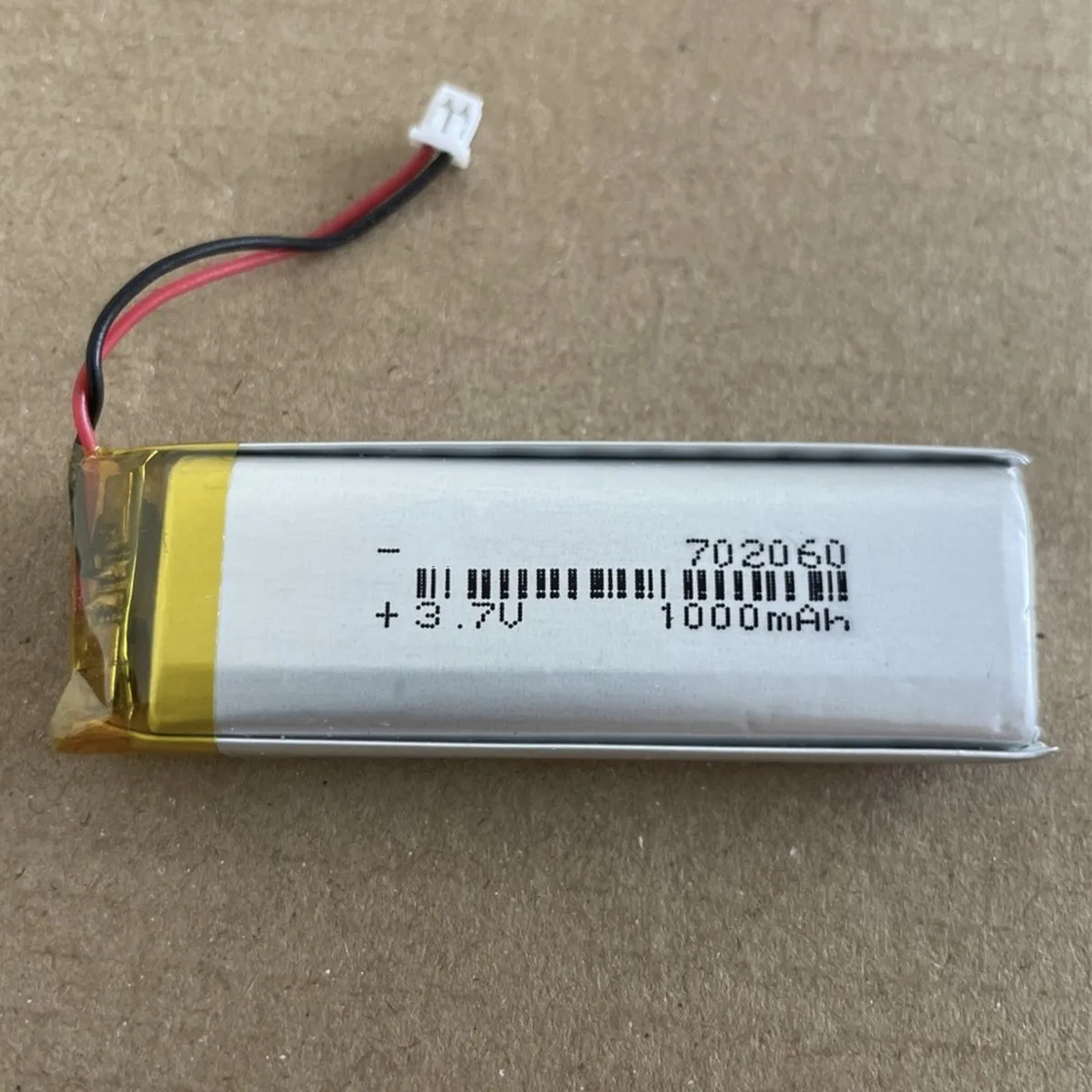 1-10PCS 702060 3.7V 1000mAh JST 1.25mm 2P Plug Li-Polymer Rechargeable Battery For MP3 Bluetooth Speaker Headset Camera Toys