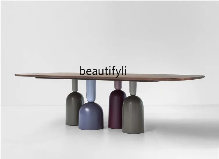 

Простой и современный, обеденный стол для отдыха, персонализированный креативный стол для конференций с краской, модель комнаты