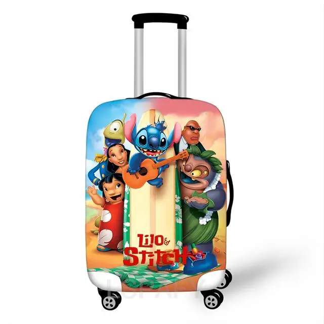 18-32 Inch Disney Lilo Stitch Elastic Thicken Luggage Suitcase Protective Covers Protect Dust Bag Case Cartoon Travel Cover