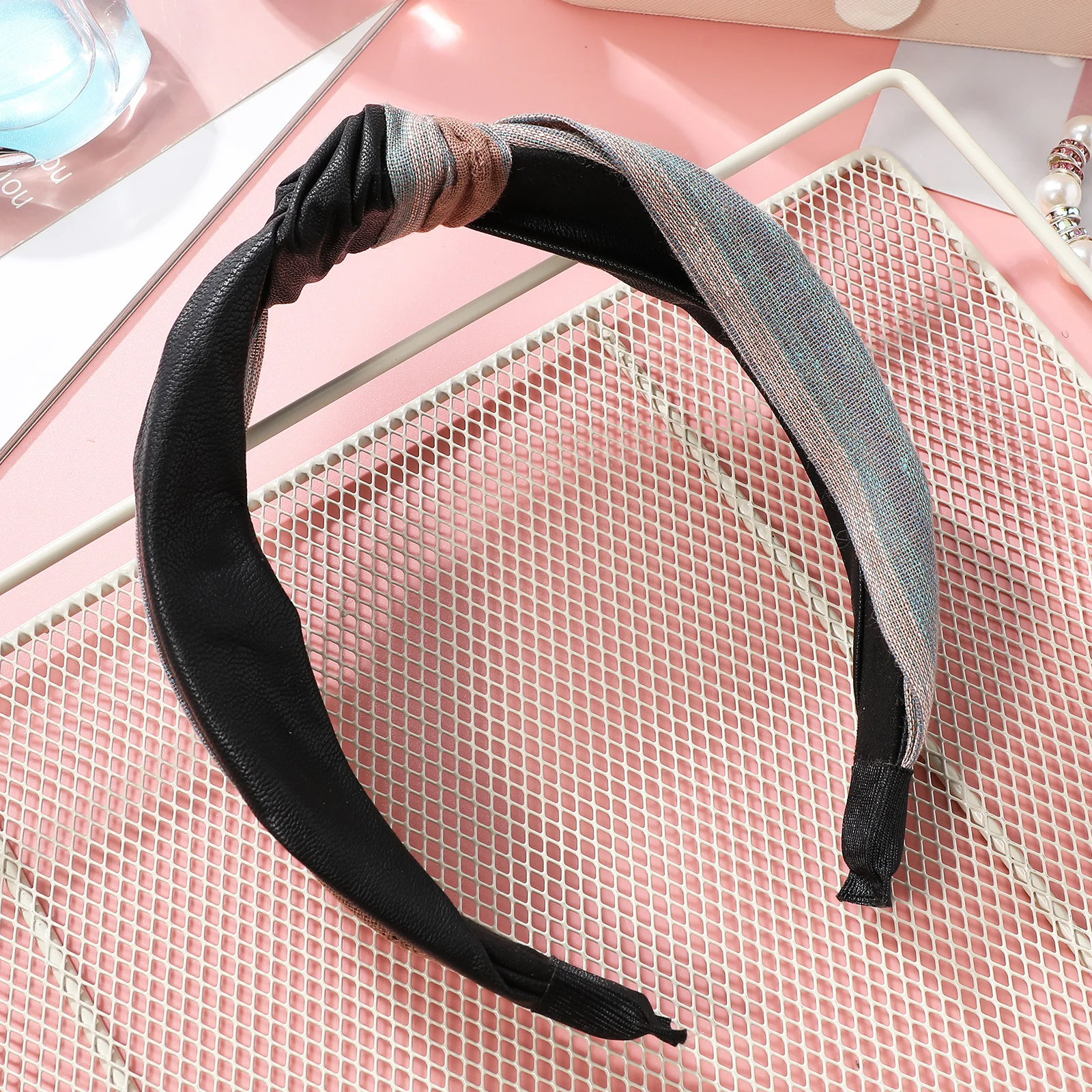 

Knotted Headband Women Wide Top Knot Hairband Nonslip Hair Band for Face Wash Skin Care Stylish Boho Hair Accessories