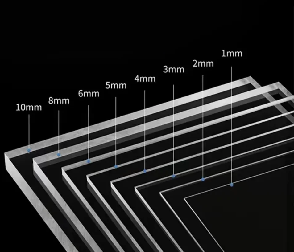 1-3 قطعة لوحة أكريليك شفافة عالية 1-3 مللي متر لوحة PMMA شبكي