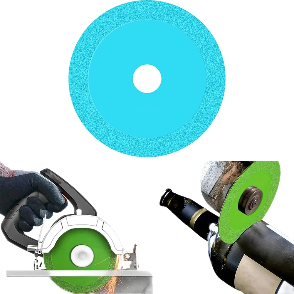 

Glass Cutting Disc, Saw Blade Wheel Glass Ceramic Cutting for Angle Grinder,4Inch Ultra-Thin Diamond Saw Blade Wheel B