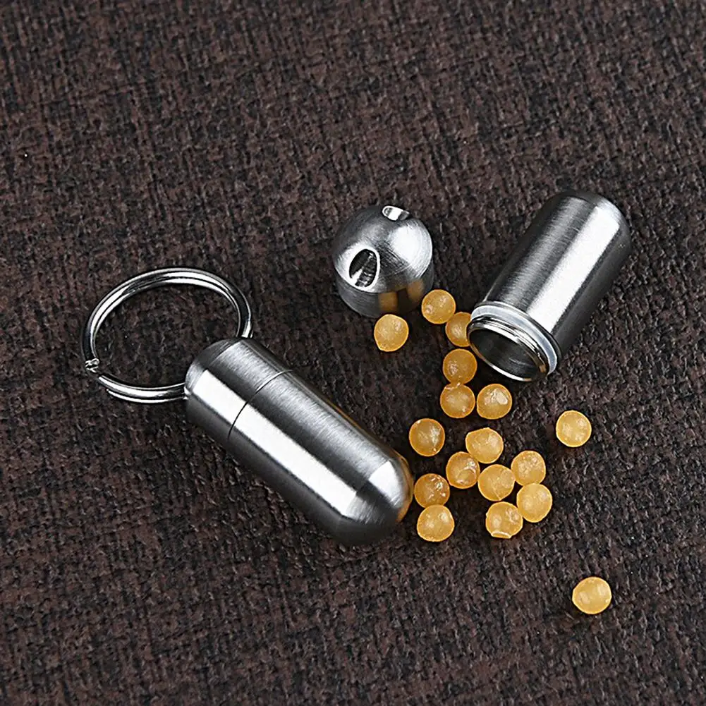 

Pocket Pill Case Universal Widely Use Waterproof Pill Case Keychain Reusable Pills Organizer Bottle