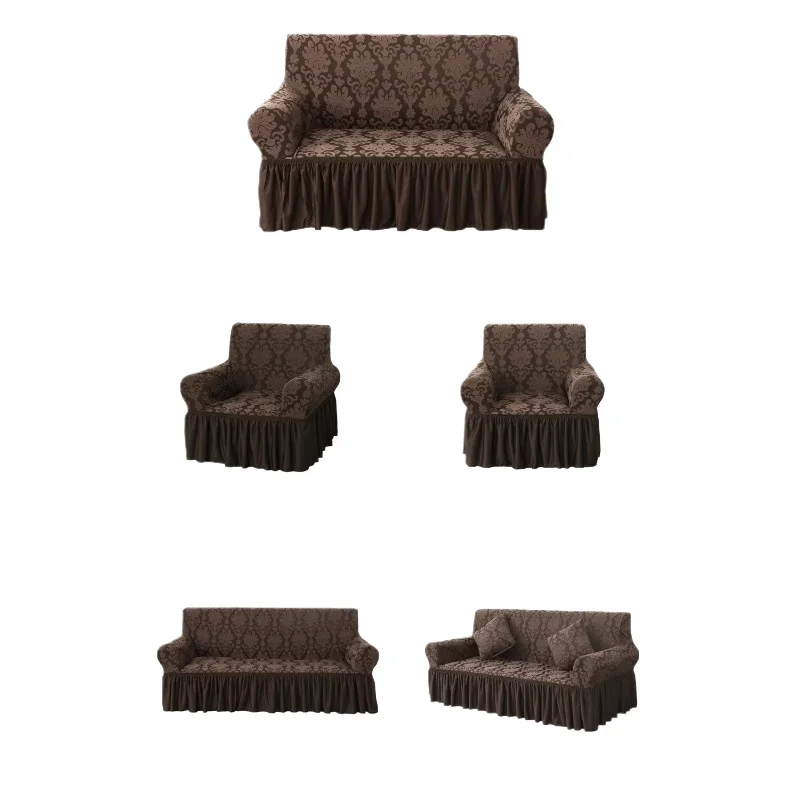 

Flower jacquard elastic sofa cover High elastic furniture protection armchair sofa cover