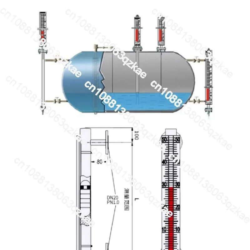 Magnetic Flap Level Gauge, Remote Transmission, Magnetic Flap Level, Float Level Gauge