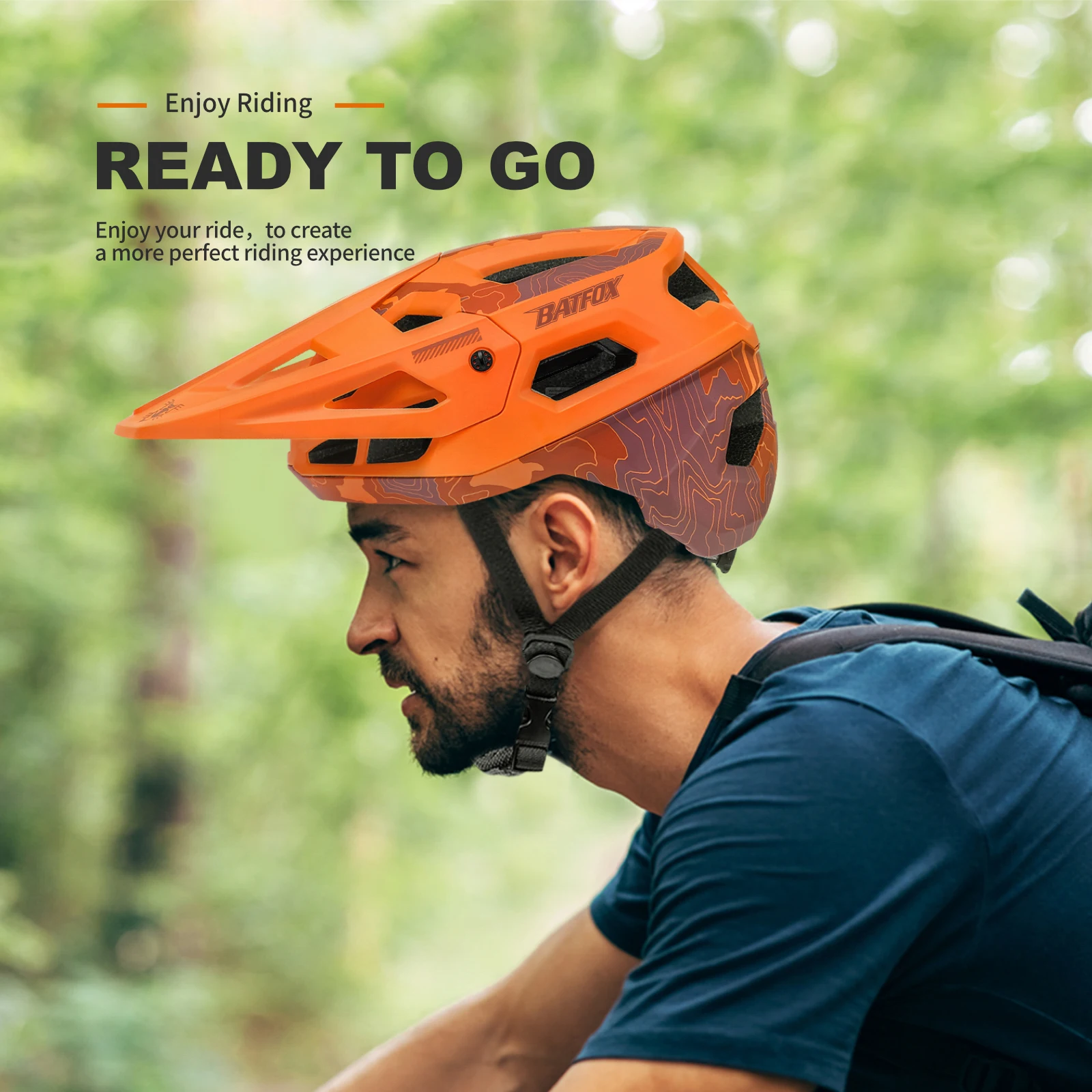 BATFOX Cycling Helmet With sun visor Women Men Trail Ultralight Safety Cap Racing Bike Equipment Adult Road MTB bicycle helmets
