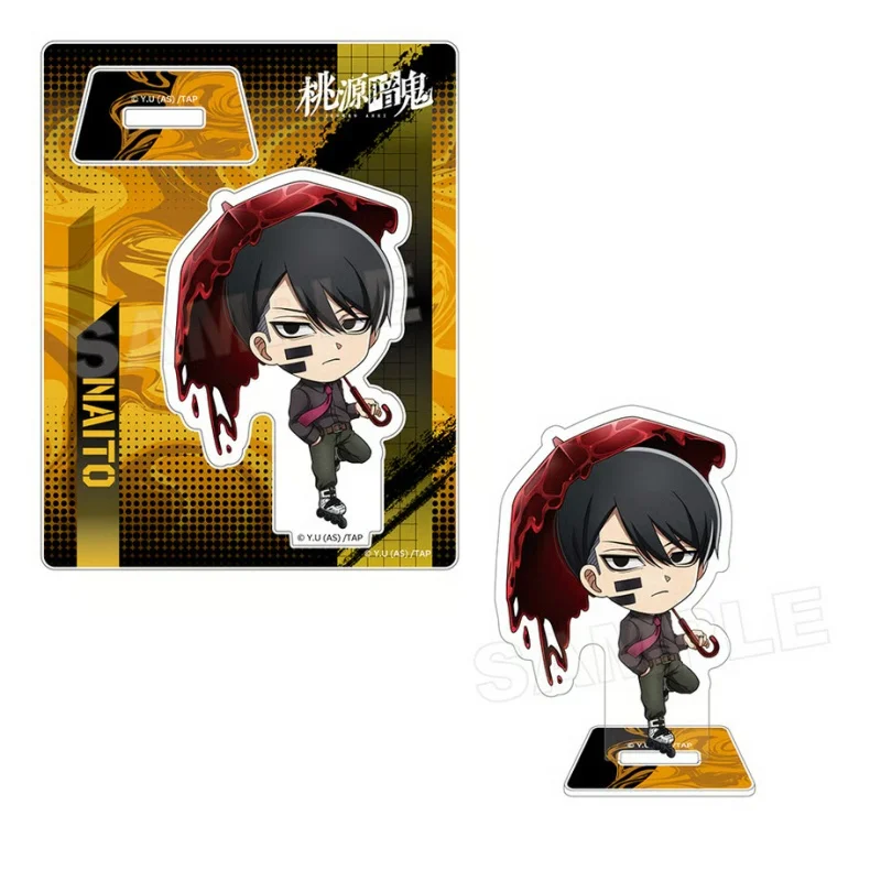 Tougen Anki Cute Chibi Anime Acrylic Stand Figure Desk Decoration for Anime Fans Collectible Toy Keychain