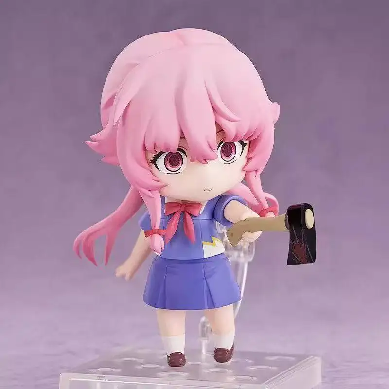 Neue Nendoroid Yuno Gasai 2316 Future Diary bewegliche Actionfiguren Anime-Modellspielzeug mit austauschbarem Gesicht Desktop-Ornament Geschenk