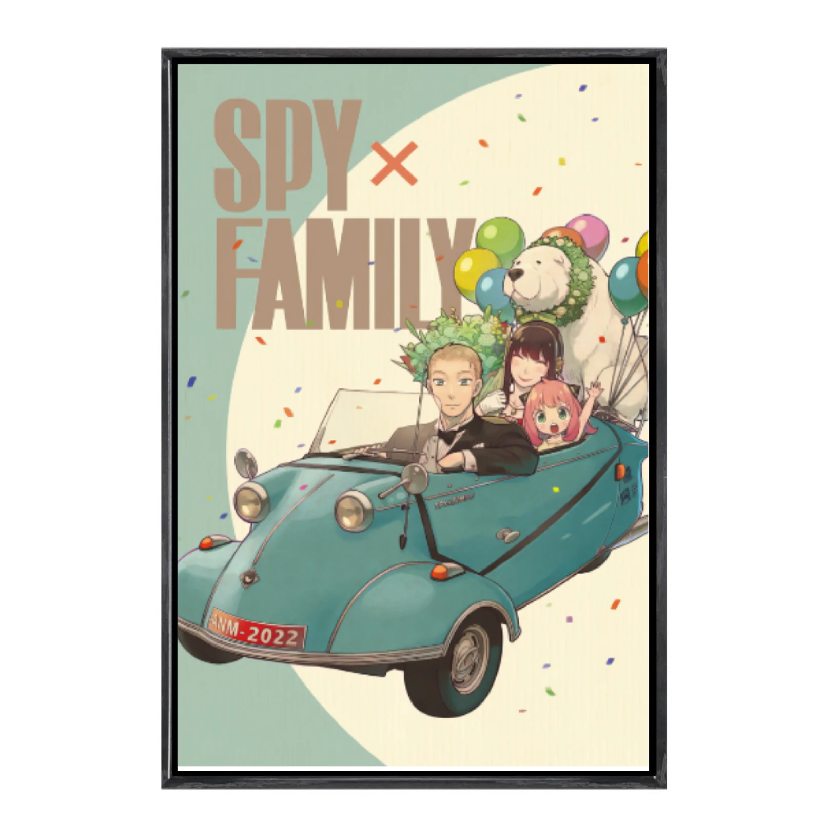 

Японская манга, многоразмерный холст, постер в двойной рамке, настенное искусство, домашний декор Spyx Family для гостиной, спальни