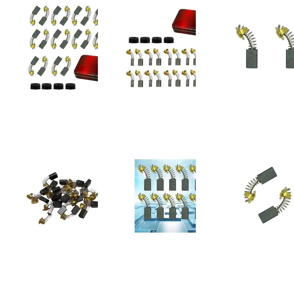 

20Pcs Efficient Carbon Brushes for Power Tool and Drills Including Caps Copper Blend for Easy Installation high quality