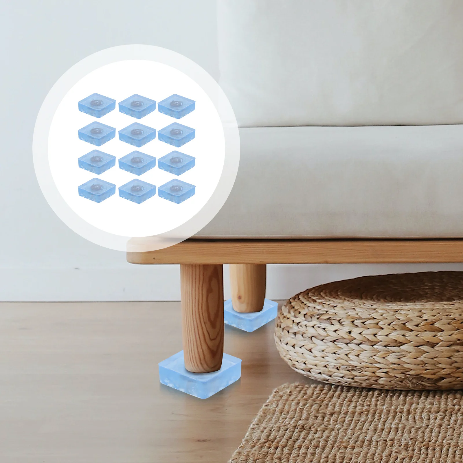 30 قطعة المضادة للانزلاق كرسي قدم قبعات مقاومة للاهتراء الطابق واقية حصيرة لبلاط الخشب الصلب صفح الأرضيات الخشبية الأثاث الساق #1