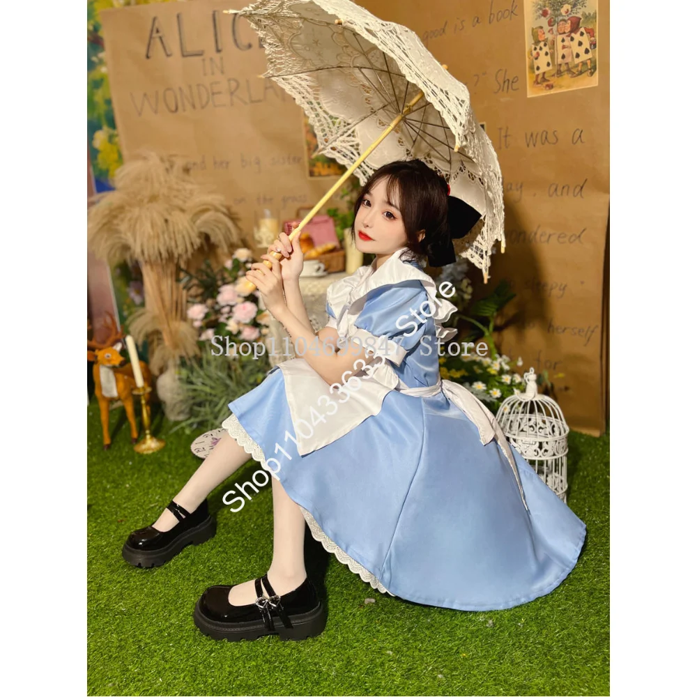 فتاة الأميرة تأثيري حلي لوليتا فستان خادمة المئزر فانتازيا كرنفال هالوين ازياء للنساء حفلة تنكرية XXS-XXXL