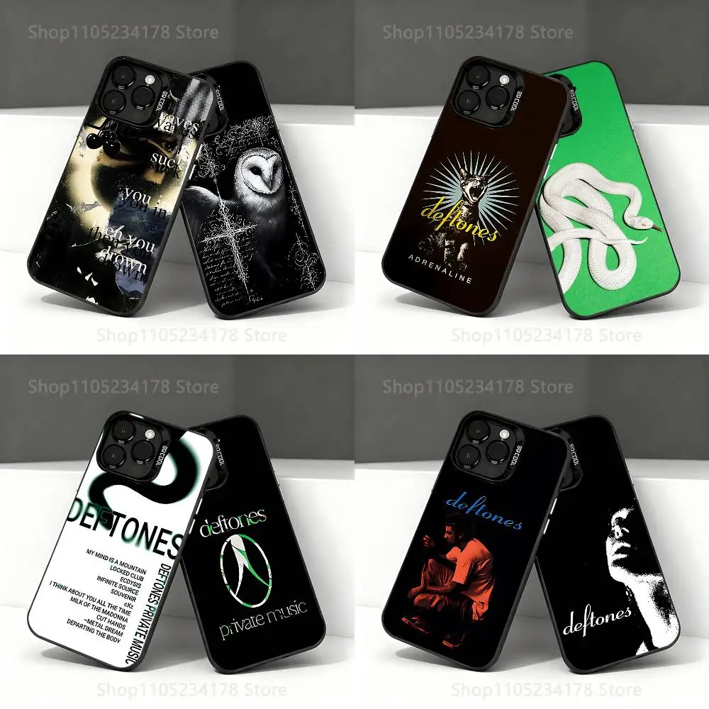 

Private Music D-Deftones Phone Case For iPhone 17,16,15,14,13,12,11,Pro,XS,Max,Plus,Mini,SE4,E Black Matte Shockproof Cover