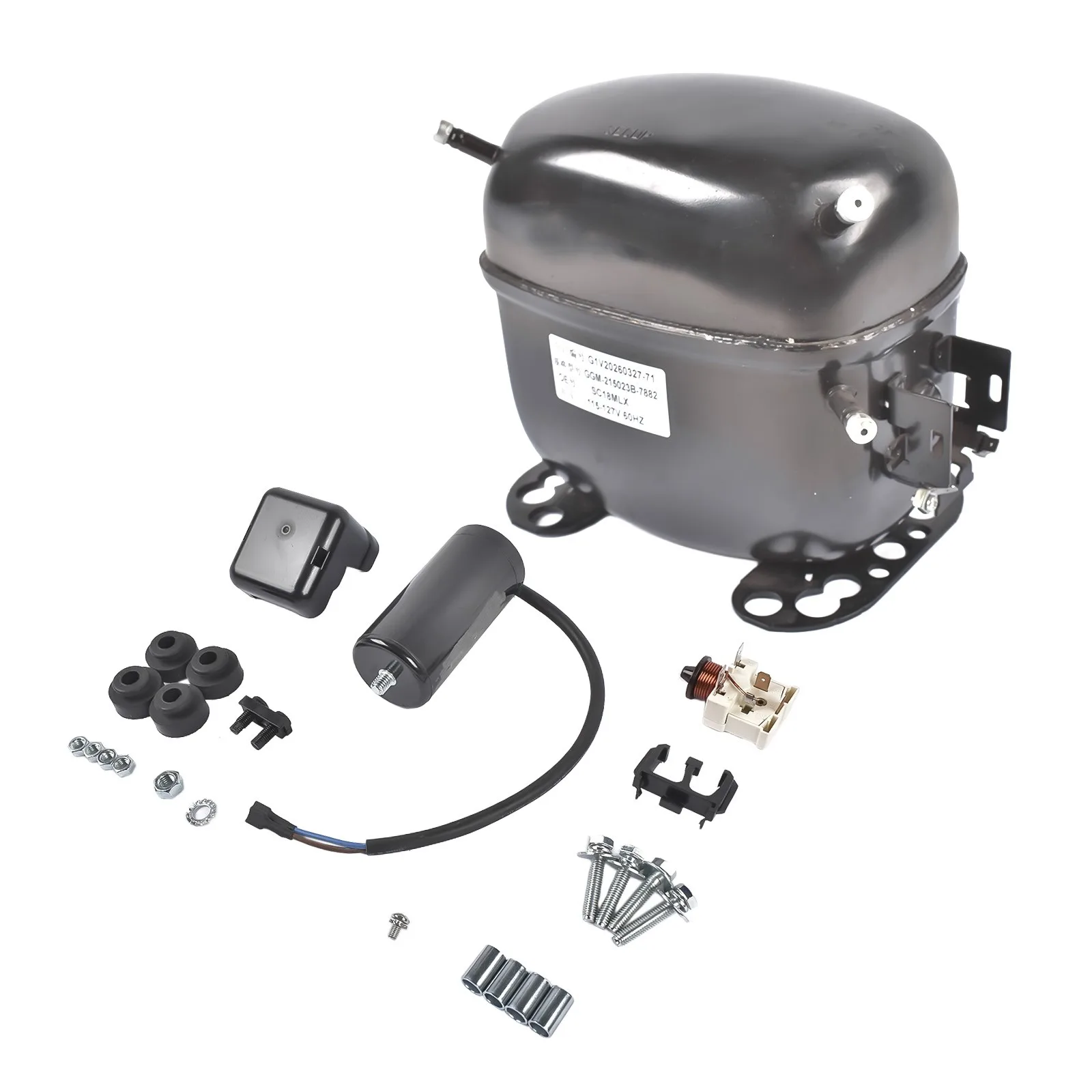 AP02 SC18MLX Black Hermetic Refrigeration Compressor 115-127V Single Phase R404A R507